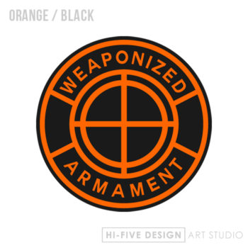 graphic design colorado springs, web design colorado springs, illustrator colorado springs, artist colorado springs, business cards colorado springs, weapon logo, gun logo, armament logo