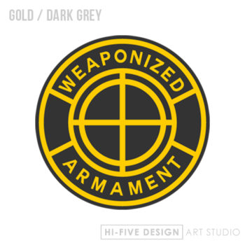 graphic design colorado springs, web design colorado springs, illustrator colorado springs, artist colorado springs, business cards colorado springs, weapon logo, gun logo, armament logo