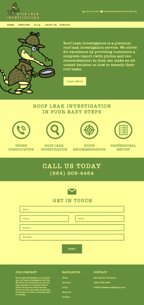 roofing website design