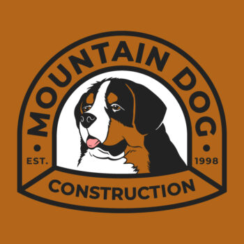 bernese mountain dog, bernese mountain dog logo, bernese logo, st bernard logo design, st bernard logo, dog logo, hi-five design