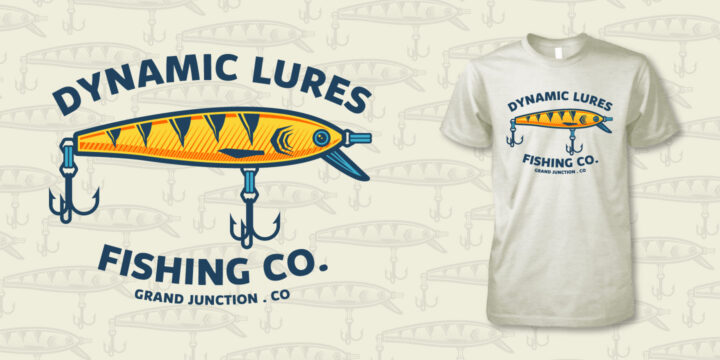 fishing t-shirt, fishing lure t-shirt, fly fishing t-shirt design, hi-five design