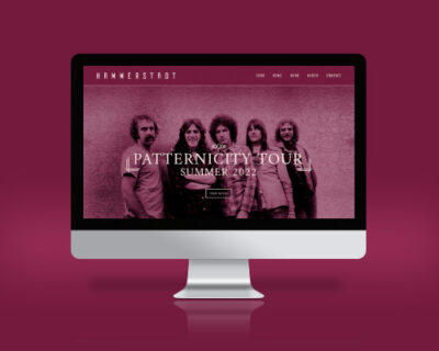 rock band website design, rock n roll website design, music website design, website designer colorado springs, best website designer colorado springs, hi-five design