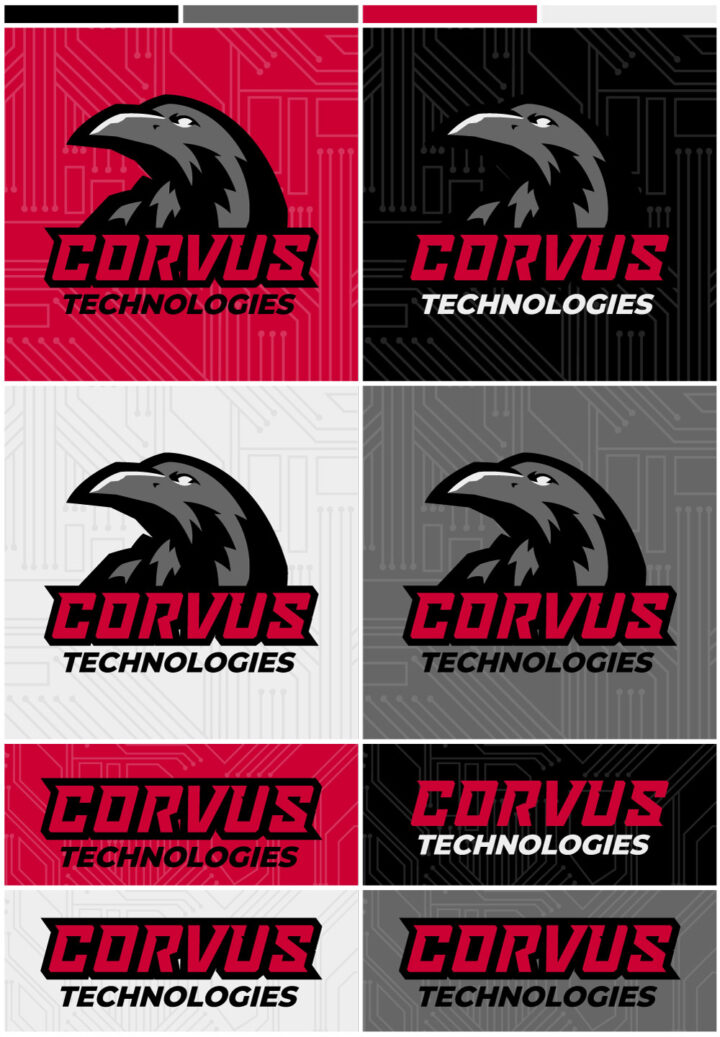 cybersecurity logo, cyber security logo design, computer logo, raven logo, tech logo, technology logo, hi-five design
