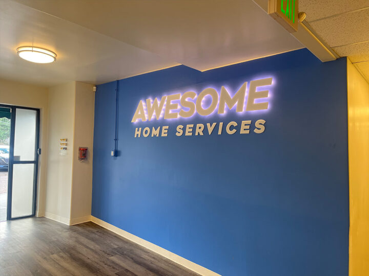 awesome home services, awesome service colorado springs, signs colorado springs, sign painter colorado springs, logo painter colorado springs, hi-five design