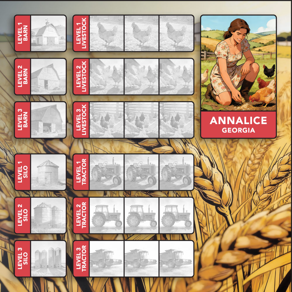 board game design, board game designer colorado springs, board game designer denver, 4 Seasons Farming board game, hi-five design, graphic designer colorado springs