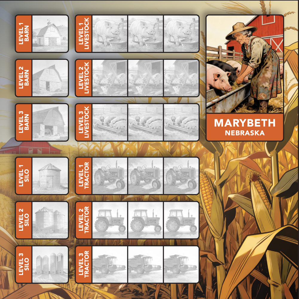 board game design, board game designer colorado springs, board game designer denver, 4 Seasons Farming board game, hi-five design, graphic designer colorado springs