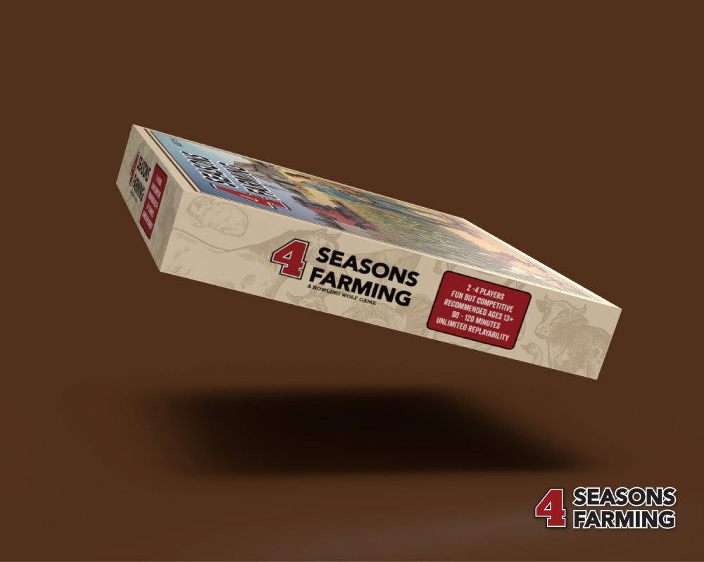 board game design, board game designer colorado springs, board game designer denver, 4 Seasons Farming board game, hi-five design, graphic designer colorado springs