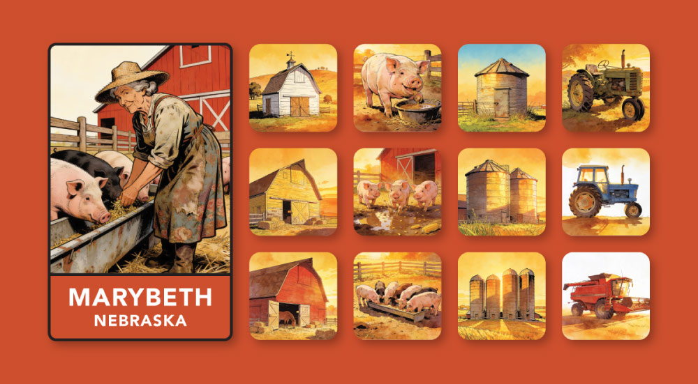 board game design, board game designer colorado springs, board game designer denver, 4 Seasons Farming board game, hi-five design, graphic designer colorado springs