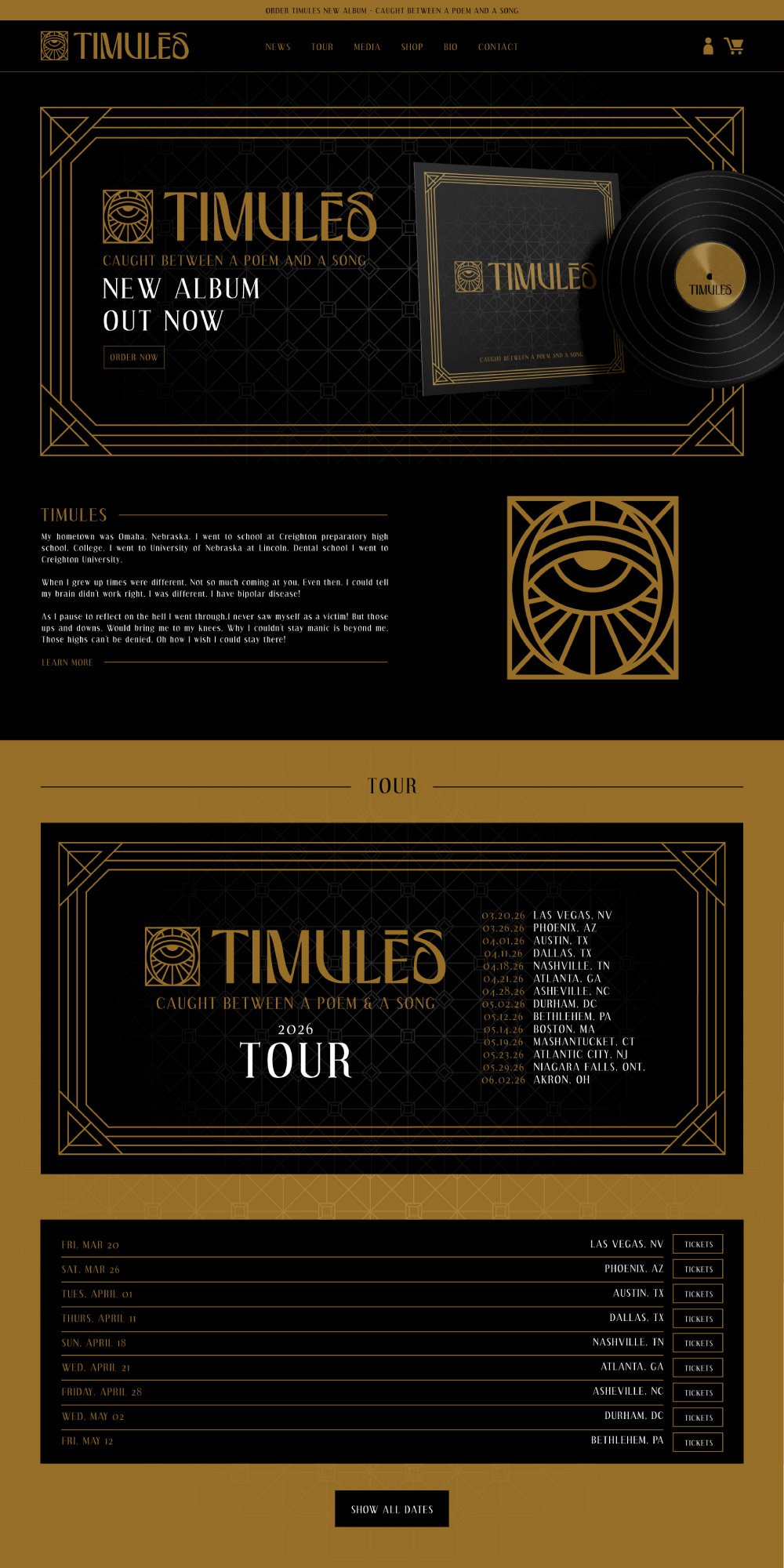 music website design colorado springs, band website design colorado springs, music website design denver, band website design denver, hi-five design, website designer colorado springs