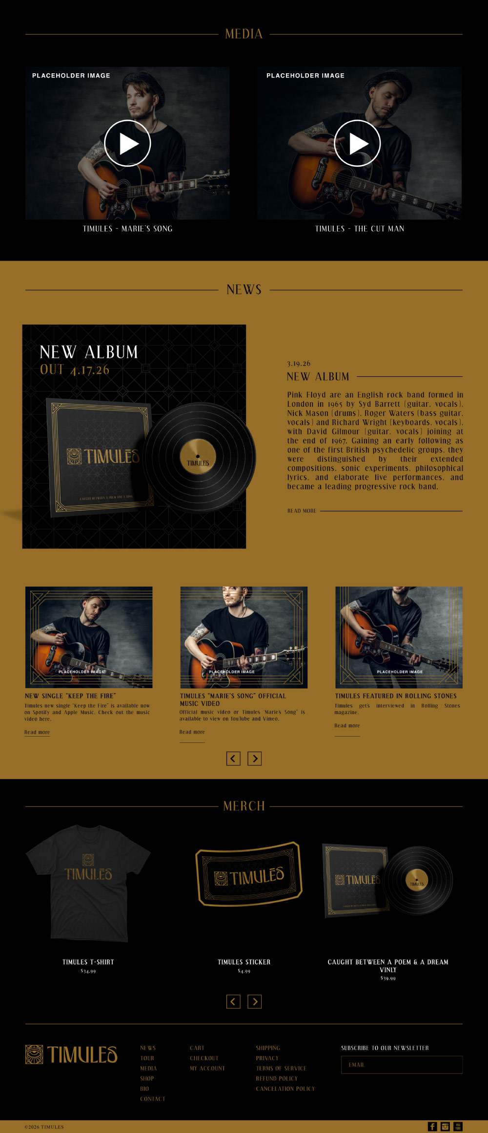music website design colorado springs, band website design colorado springs, music website design denver, band website design denver, hi-five design, website designer colorado springs
