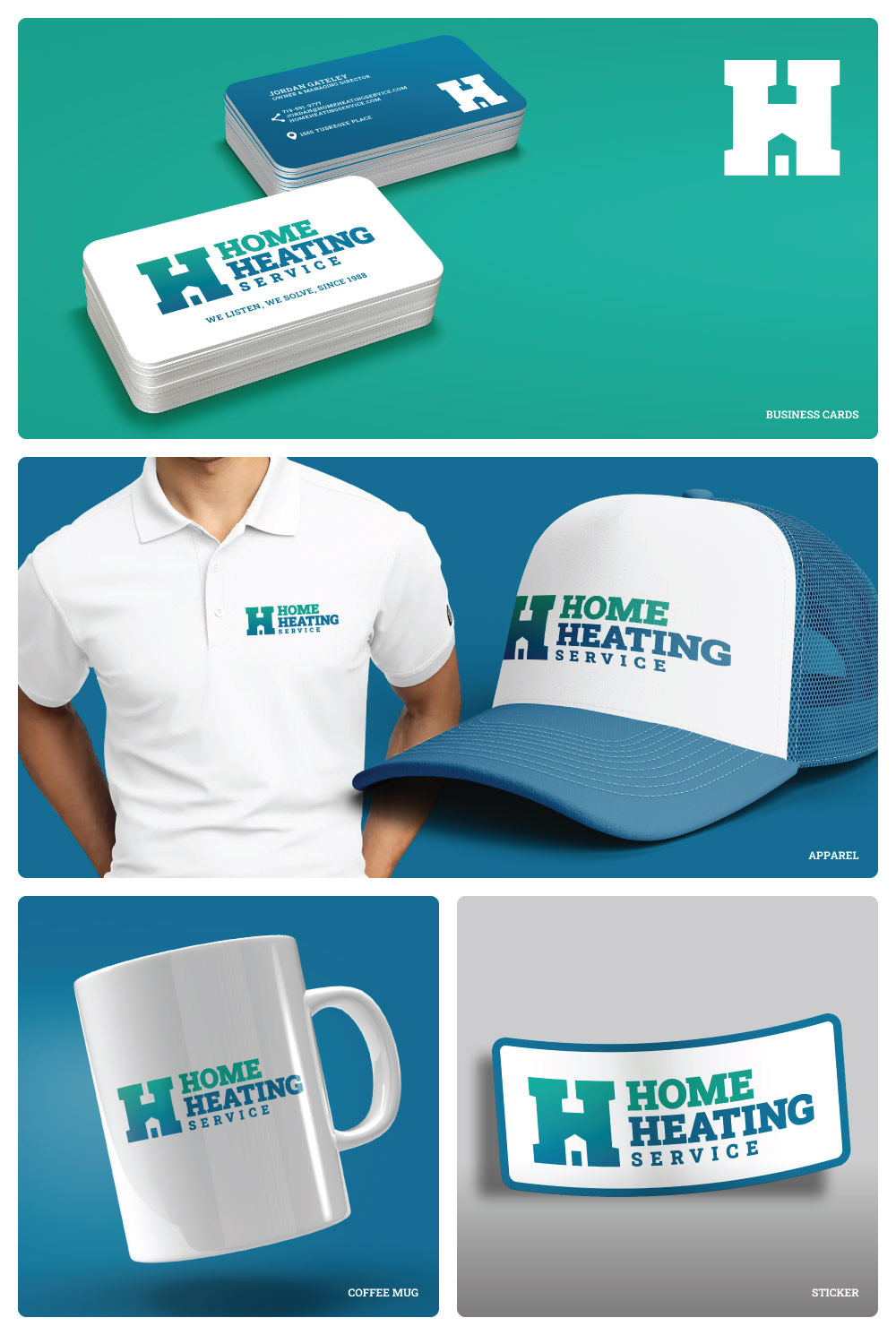 hvac logo design colroado springs, heating and ac logo design colorado springs, hi-five design, graphic designer colorado springs