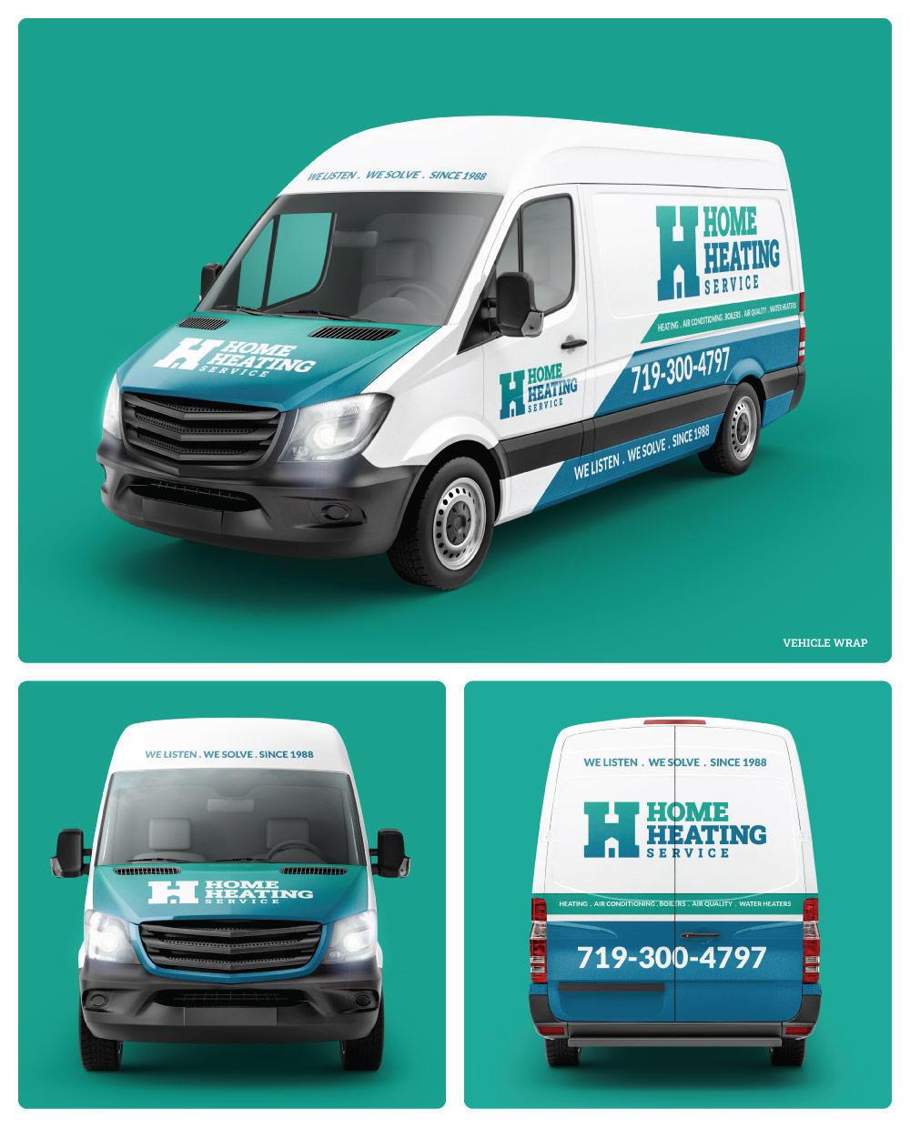 hvac logo design colroado springs, heating and ac logo design colorado springs, hi-five design, graphic designer colorado springs