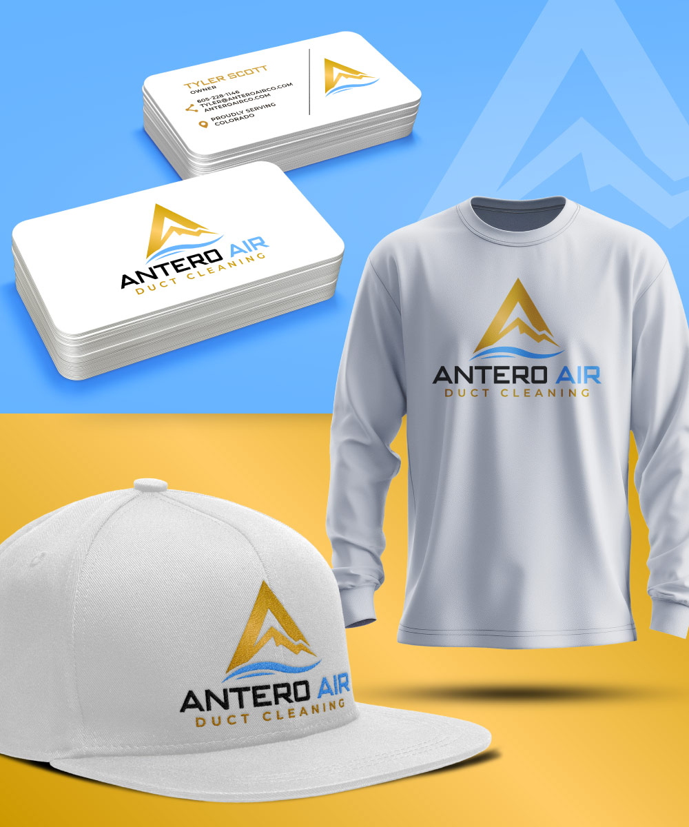 hvac logo design, air quality logo design, mountain logo design, hvac logo design colorado sprigns, graphic design colorado springs, logo design colorado springs, hi-five design