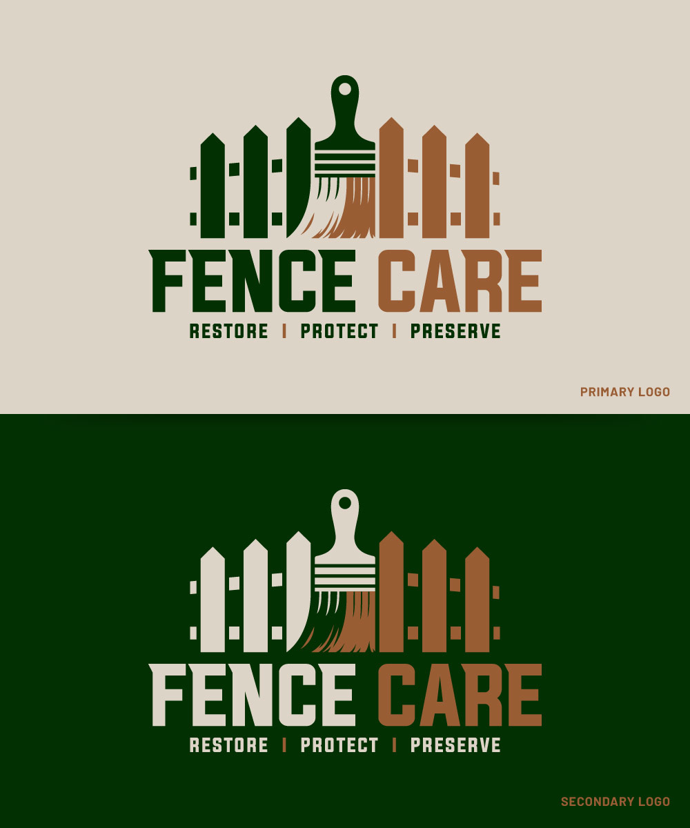 fence care logo design, fence logo design, logo designer colorado springs, graphic design colorado springs, hi-five design colorado springs, GC logo design colorado sprigns, contractor logo design colorado springs