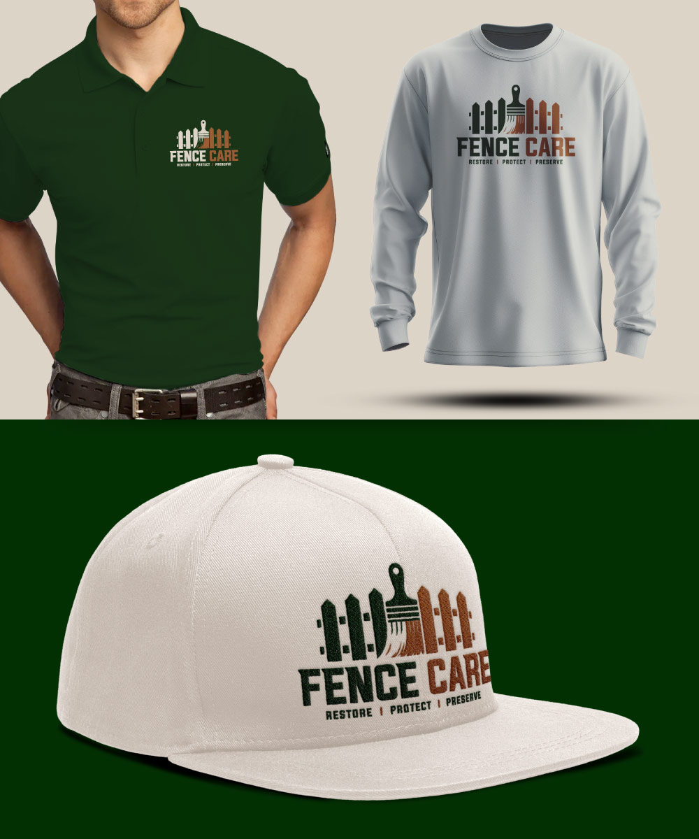 fence care logo design, fence logo design, logo designer colorado springs, graphic design colorado springs, hi-five design colorado springs, GC logo design colorado sprigns, contractor logo design colorado springs