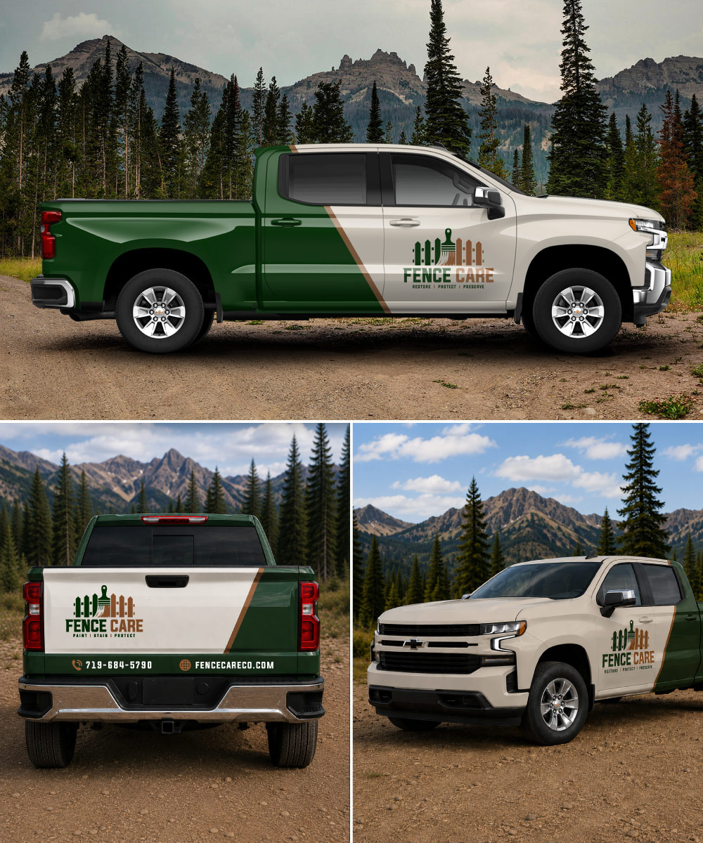 fence care logo design, fence logo design, logo designer colorado springs, graphic design colorado springs, hi-five design colorado springs, GC logo design colorado sprigns, contractor logo design colorado springs